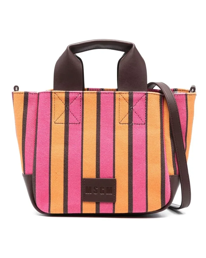 MSGM Shopper mit Logo-Patch - Rosa Rosa