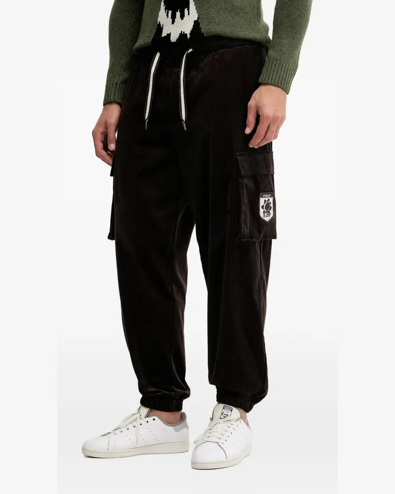 EA7 corduroy pocket trousers - Braun Braun