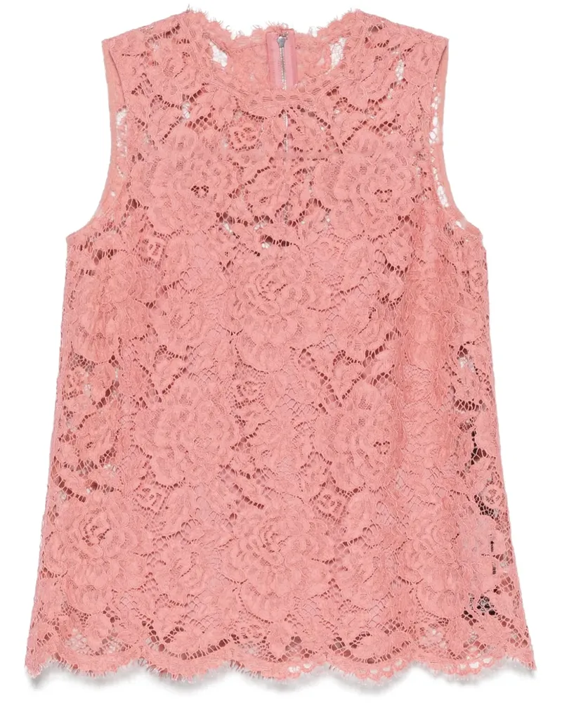 Dolce & Gabbana Bluse mit Cordonetto-Spitze - Rosa Rosa