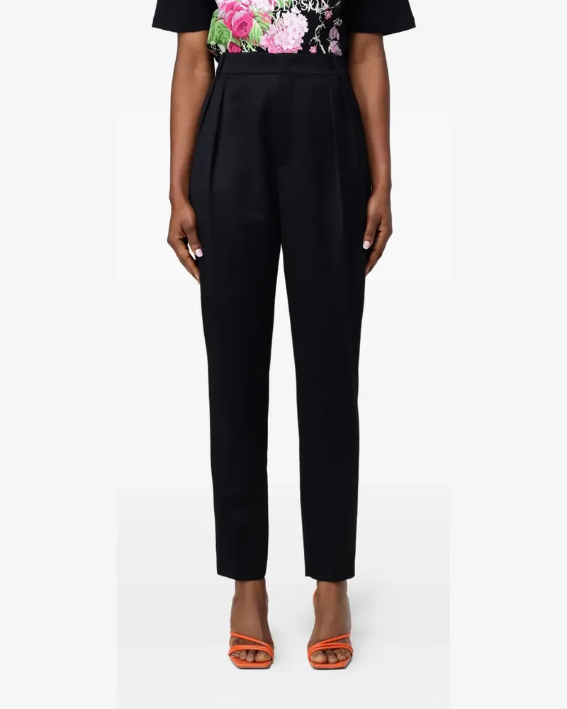 Moschino pleated trousers - Schwarz Schwarz