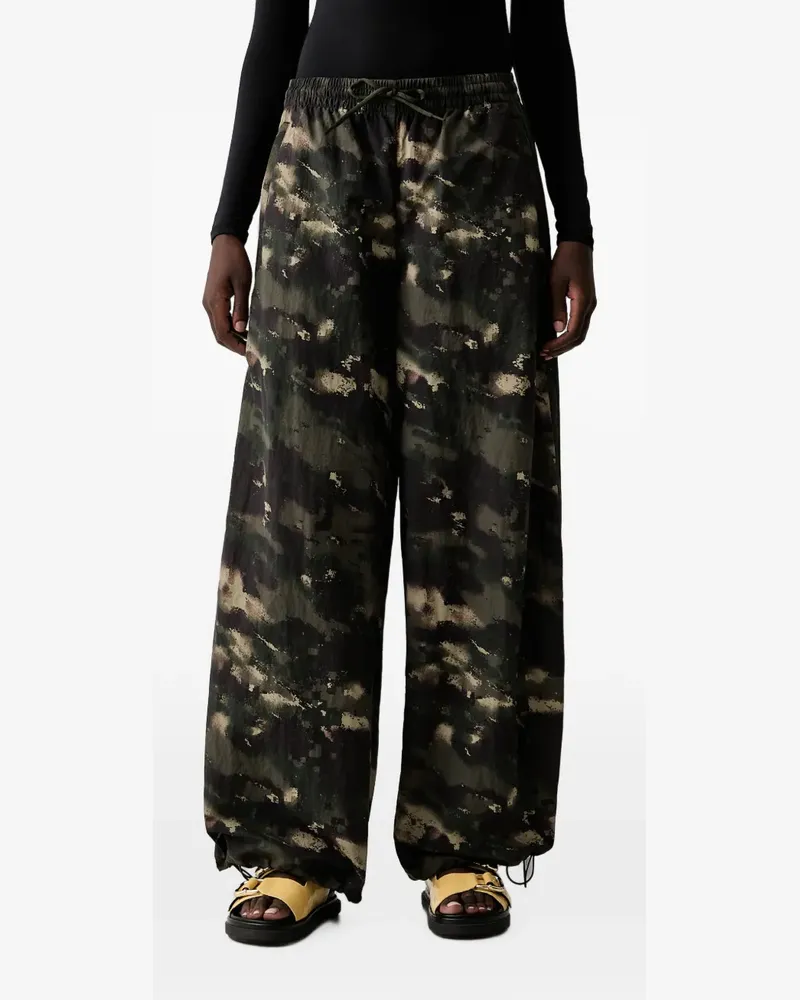 adidas Hose mit Camouflage-Print - Grün Grün