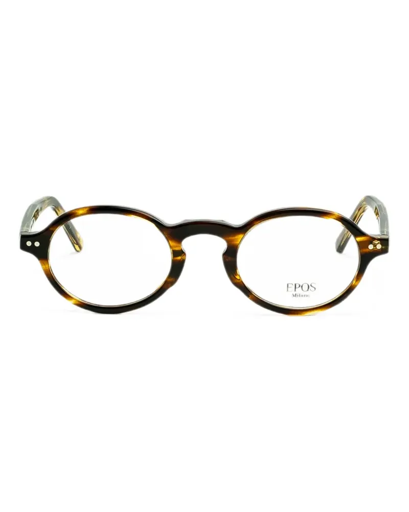 EPOS Runde Brille in Schildpattoptik - Braun Braun