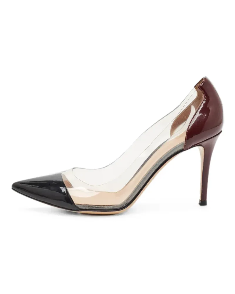 Gianvito Rossi Plexi pointed-toe pumps - Weiß Weiß