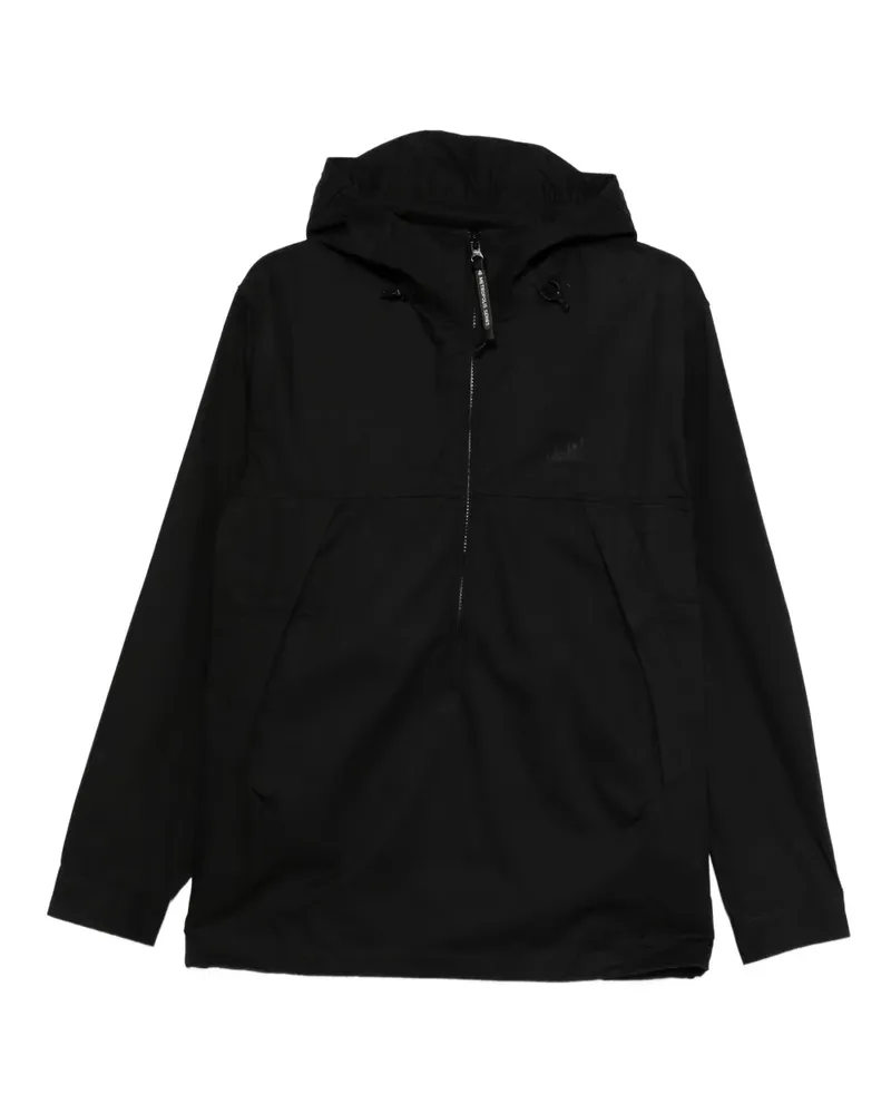 C.P. Company Kapuzenjacke mit kurzem Reißverschluss - Schwarz Schwarz