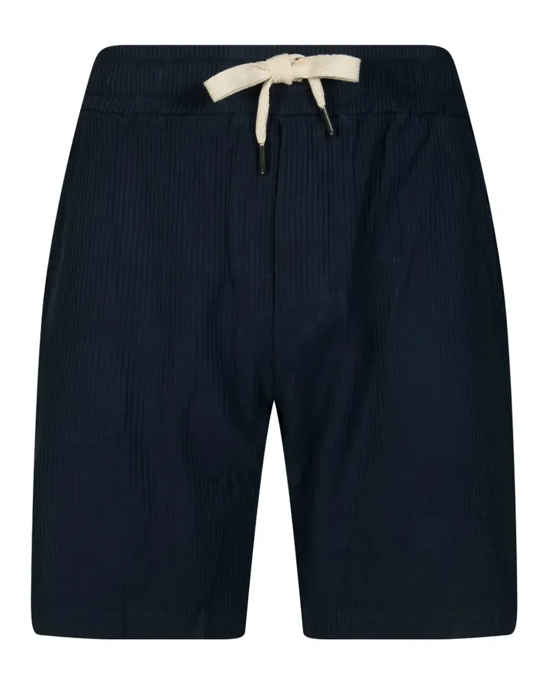 Daniele Fiesoli Gerippte Shorts mit Kordelzug - Blau Blau