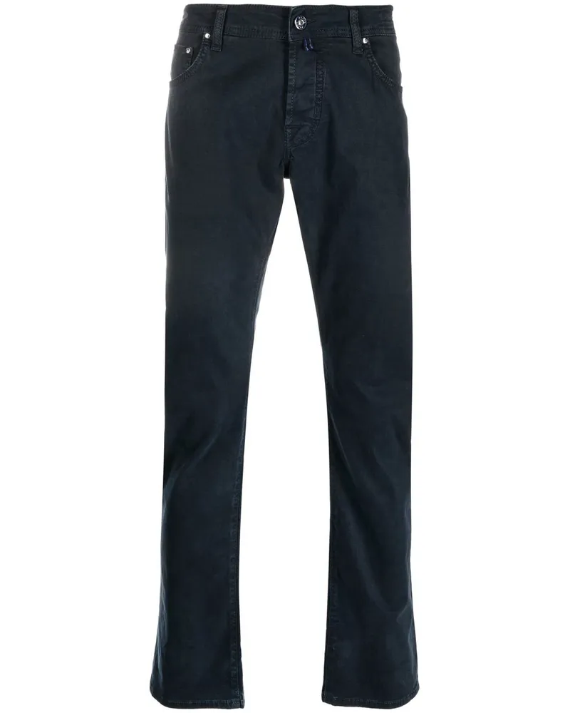 Jacob Cohën Gerade Hose im Five-Pocket-Design - Blau Blau