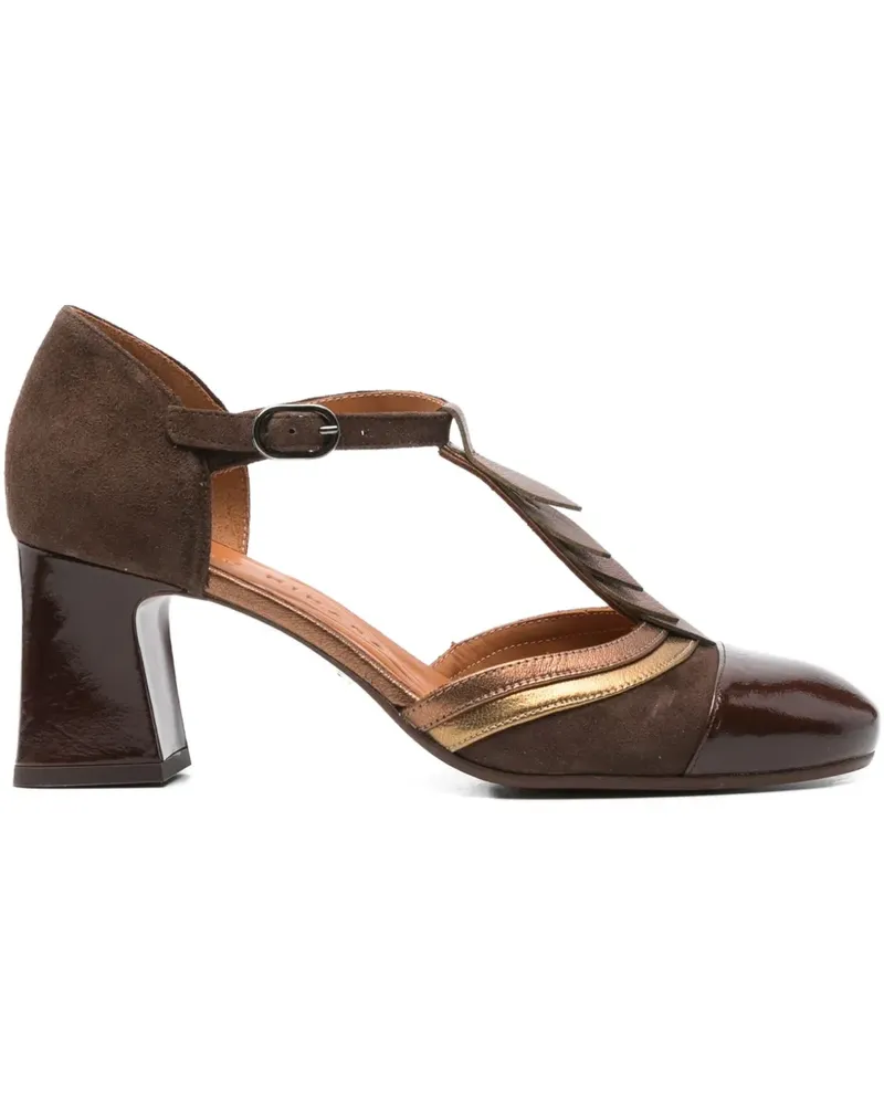 Chie Mihara Pumps mit Blockabsatz 65mm - Braun Braun