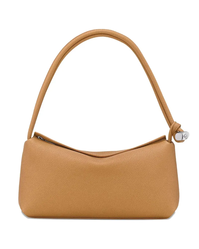 Longchamp Mittelgroße Le Roseau Schultertasche - Braun Braun