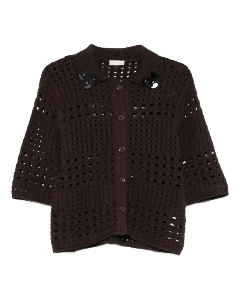 Liu Jo crochet cardigan - Braun Braun
