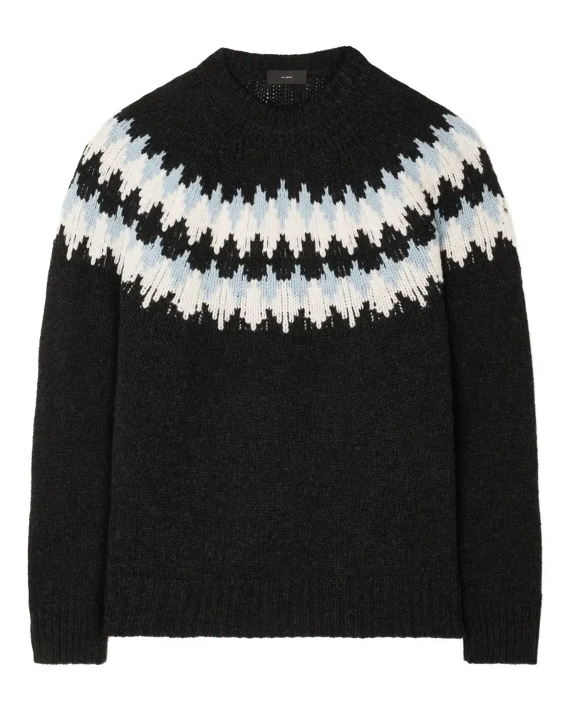 Alanui Pullover mit Fair-Isle-Strickmuster - Schwarz Schwarz