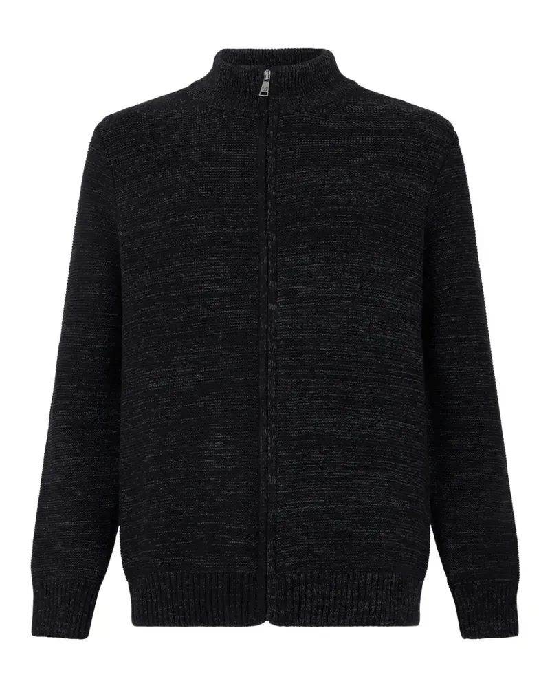 Roberto Cavalli zip-up ribbed-knit cardigan - Grau Grau
