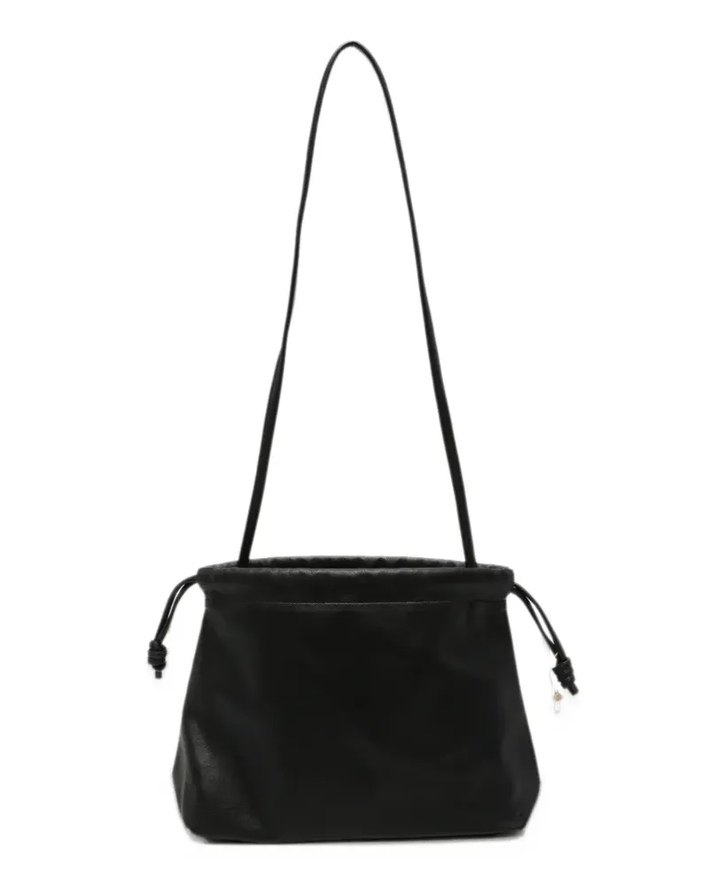 FRANKIE Shop Morgan ruched shoulder bag - Schwarz Schwarz
