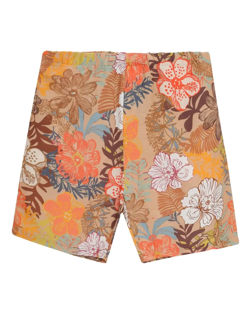 Amir Slama Shorts mit Blumen-Print - Nude Nude