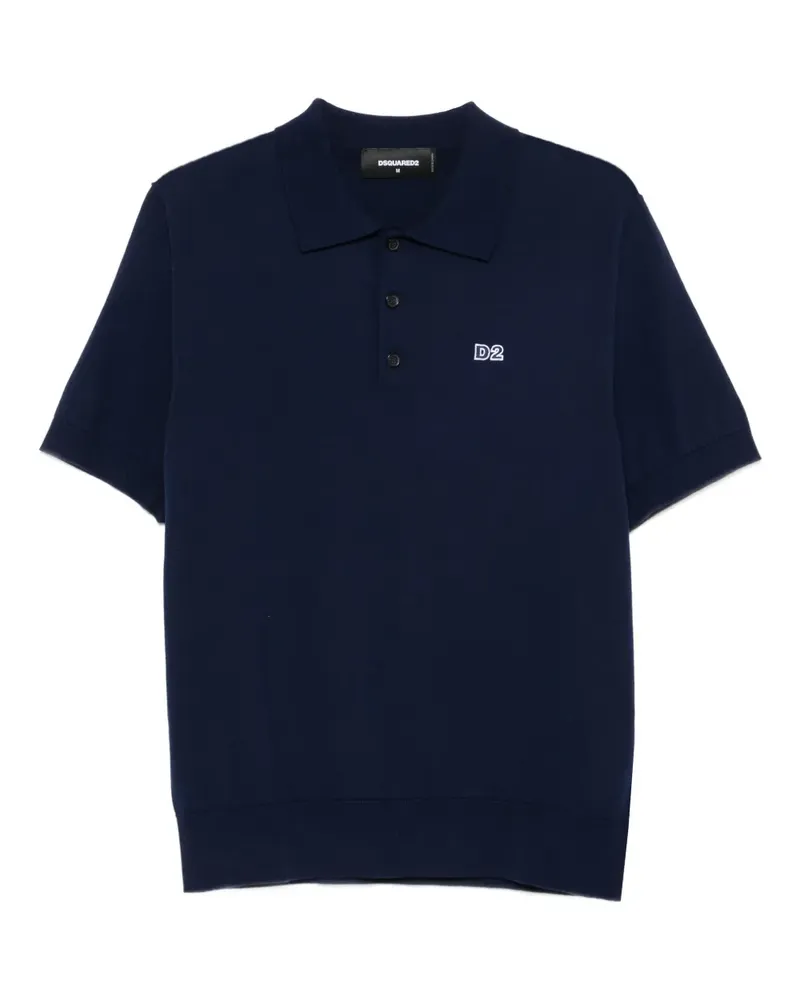 Dsquared2 Poloshirt mit Logo-Stickerei - Blau Blau