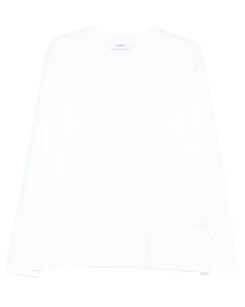 LARDINI Langarmshirt aus Baumwolle - Weiß Weiß