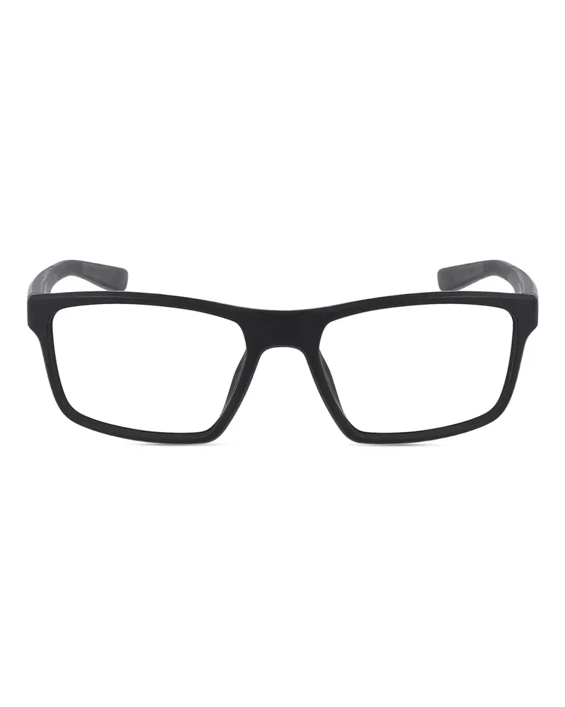 Nike 7015 Brille mit eckigem Gestell - Schwarz Schwarz