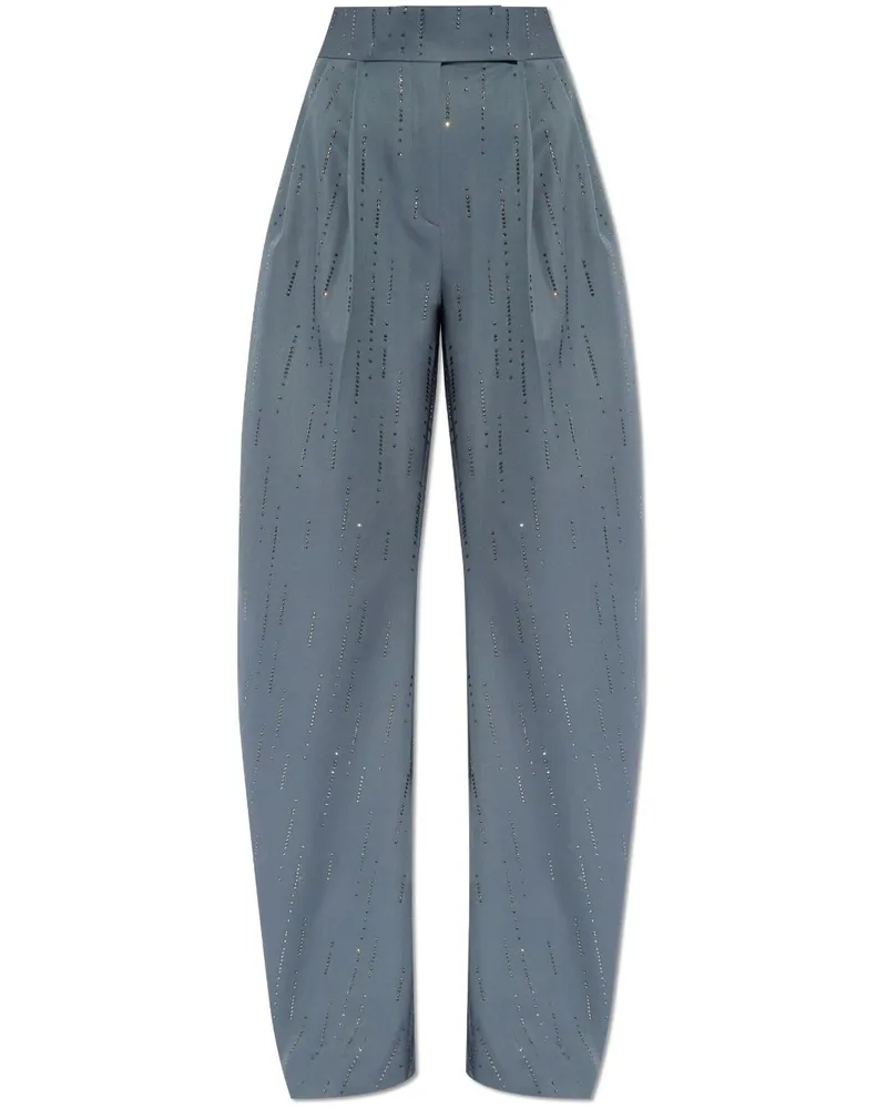 ATTICO Gary Hose mit Kristallen - Blau Blau