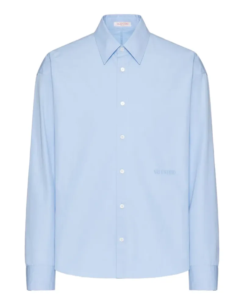 Valentino Garavani Hemd mit Stickerei - Blau Blau