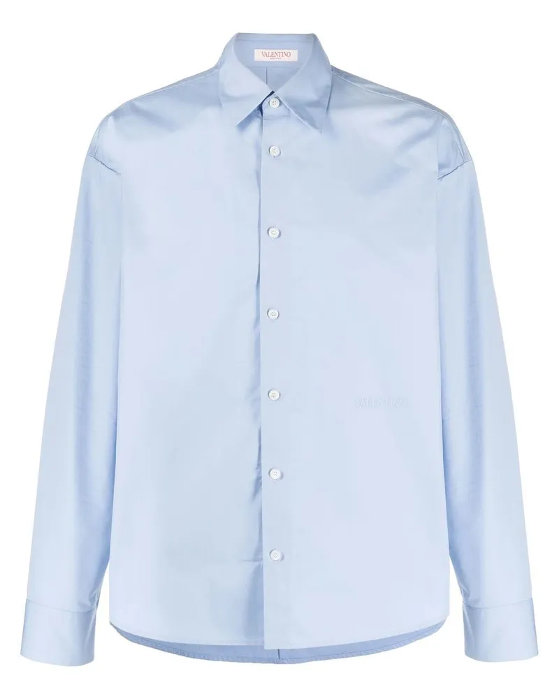 Valentino Garavani Hemd mit Stickerei - Blau Blau