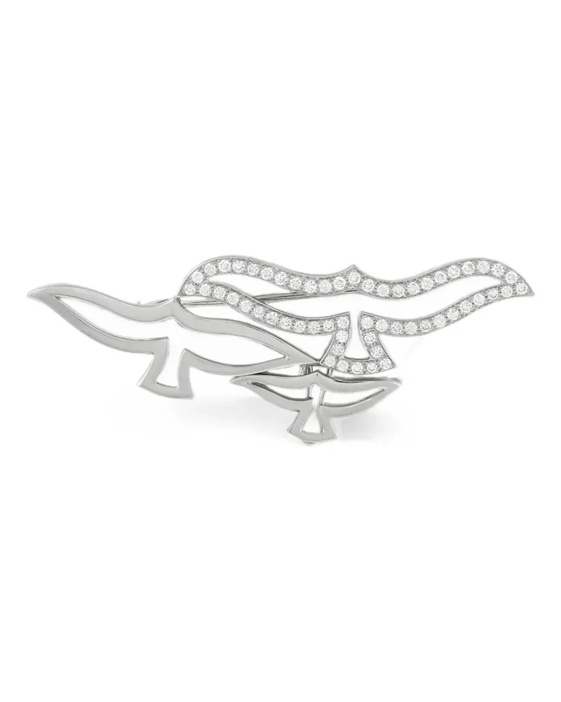 Cartier dove-motif diamond brooch - Silber Silber