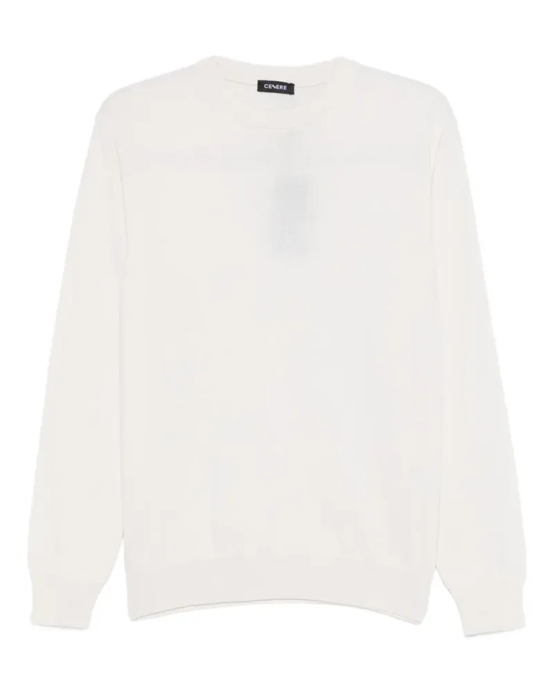 CENERE GB Pullover mit Rundhalsausschnitt - Weiß Weiß