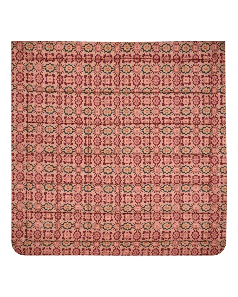 Etro Gesteppte Steppdecke mit Mosaik - Rot Rot