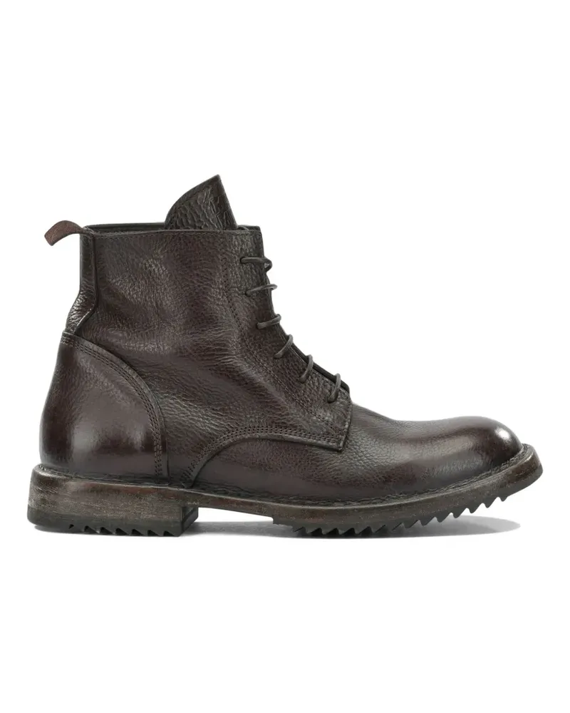Moma Knöchelhohe Schnürstiefel - Braun Braun