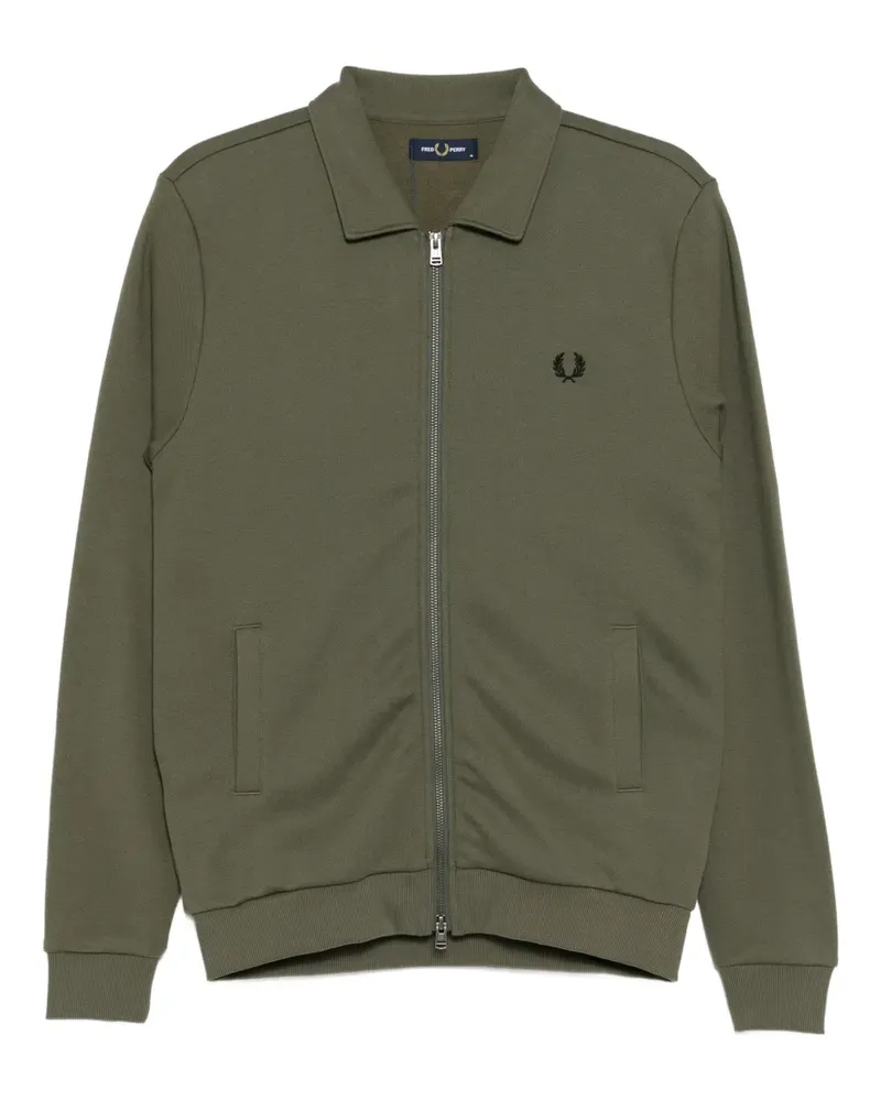 Fred Perry Jacke mit Logo-Stickerei - Grün Grün