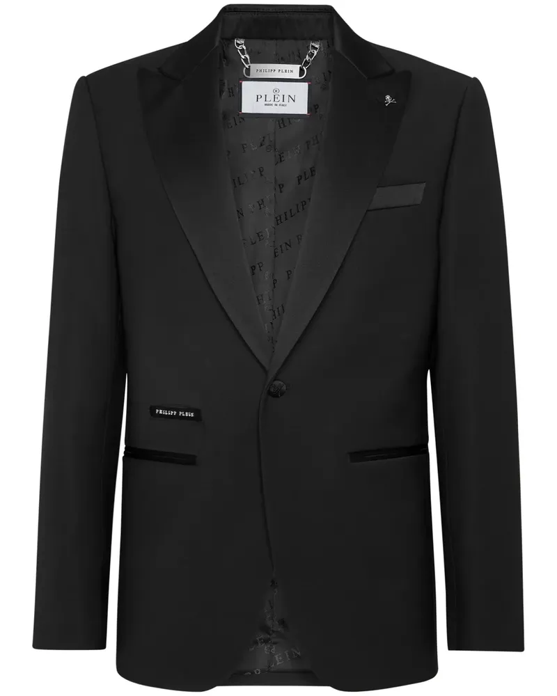 Philipp Plein Einreihiges Lord Sakko - Schwarz Schwarz