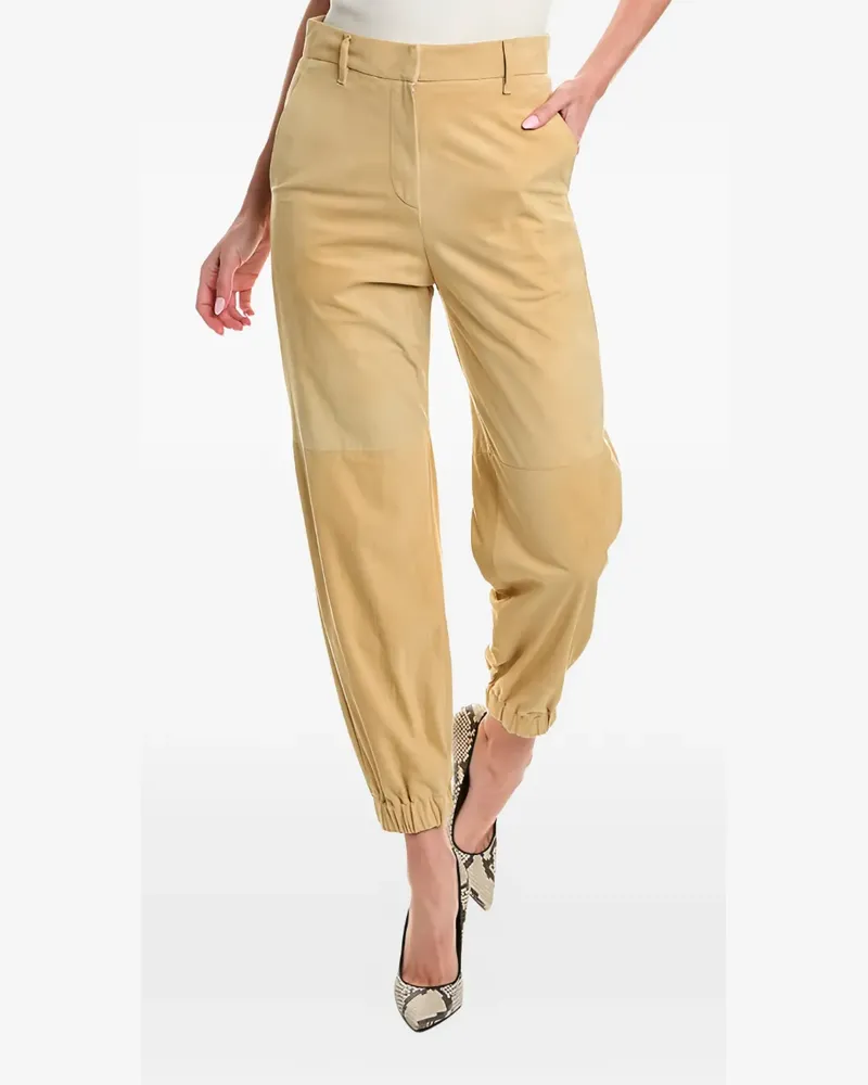 Brunello Cucinelli belt loops trousers - Nude Nude
