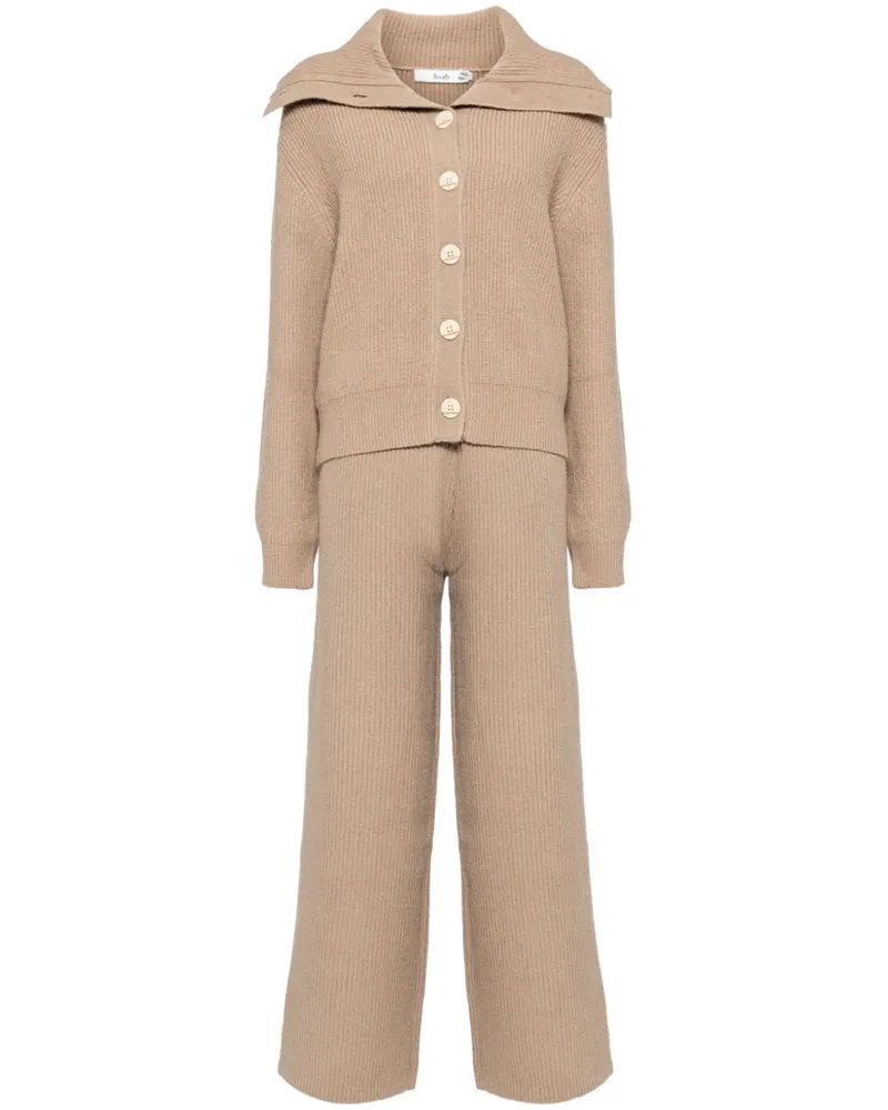 b+ab Set aus Cardigan und Hose - Nude Nude
