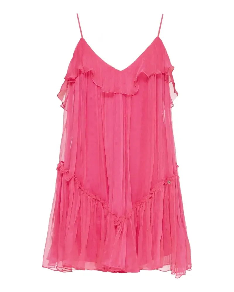 NISSA Rückenfreies Minikleid aus Seide - Rosa Rosa