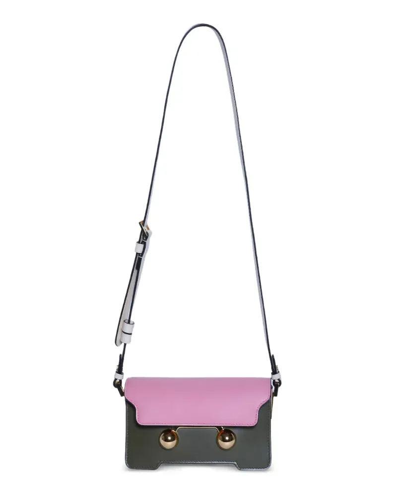 Marni colourblock turn-lock crossbody bag - Grün Grün