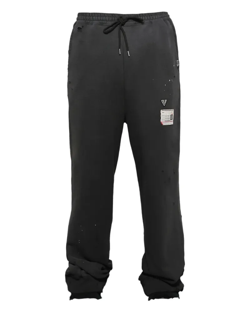 MIHARAYASUHIRO Jogginghose in Distressed-Optik - Schwarz Schwarz
