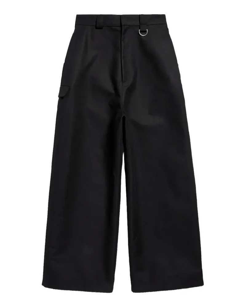 Balenciaga Weite Hose mit D-Ring - Schwarz Schwarz