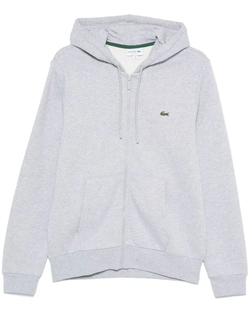 Lacoste Hoodie mit Logo-Patch - Grau Grau