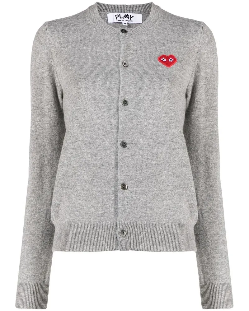 Comme des Garçons Cardigan mit Logo-Print - Grau Grau