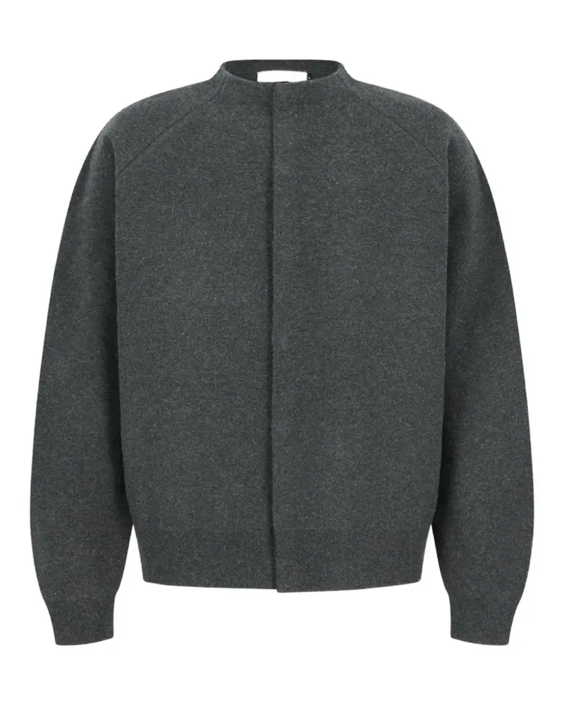AMOMENTO rounded-sleeve cardigan - Grau Grau