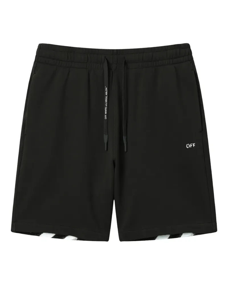 OFF-WHITE Diag-Stripe track shorts - Schwarz Schwarz