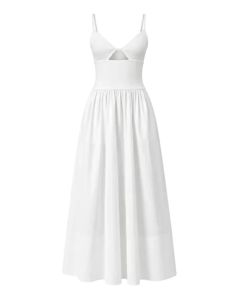 St. Agni Ärmelloses Maxikleid - Weiß Weiß