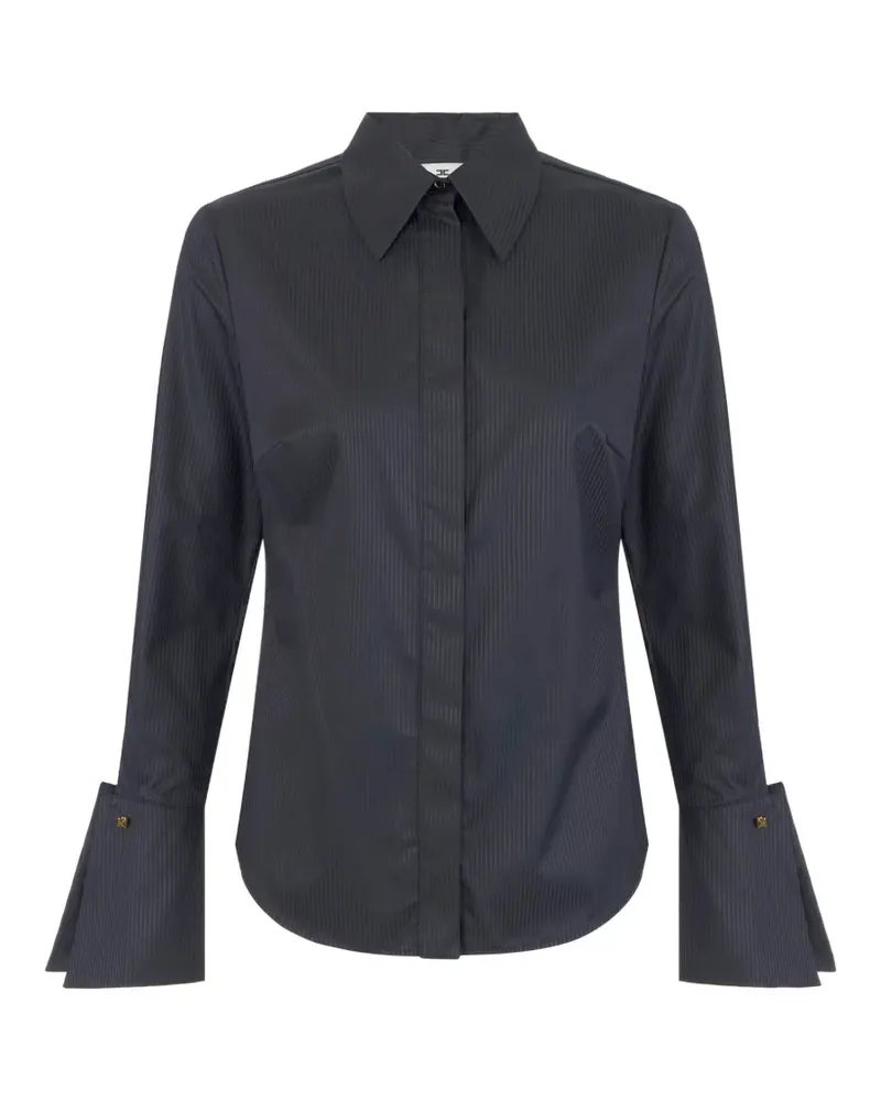 Elisabetta Franchi Gestreiftes Hemd - Schwarz Schwarz