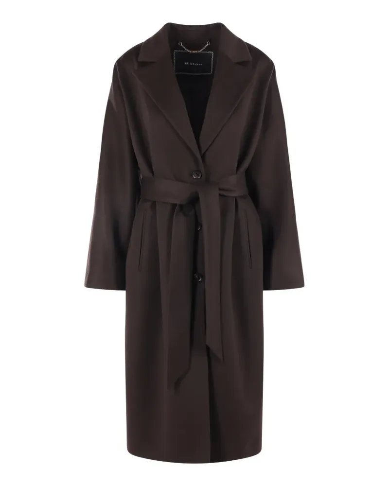 Kiton belted cashmere coat - Braun Braun