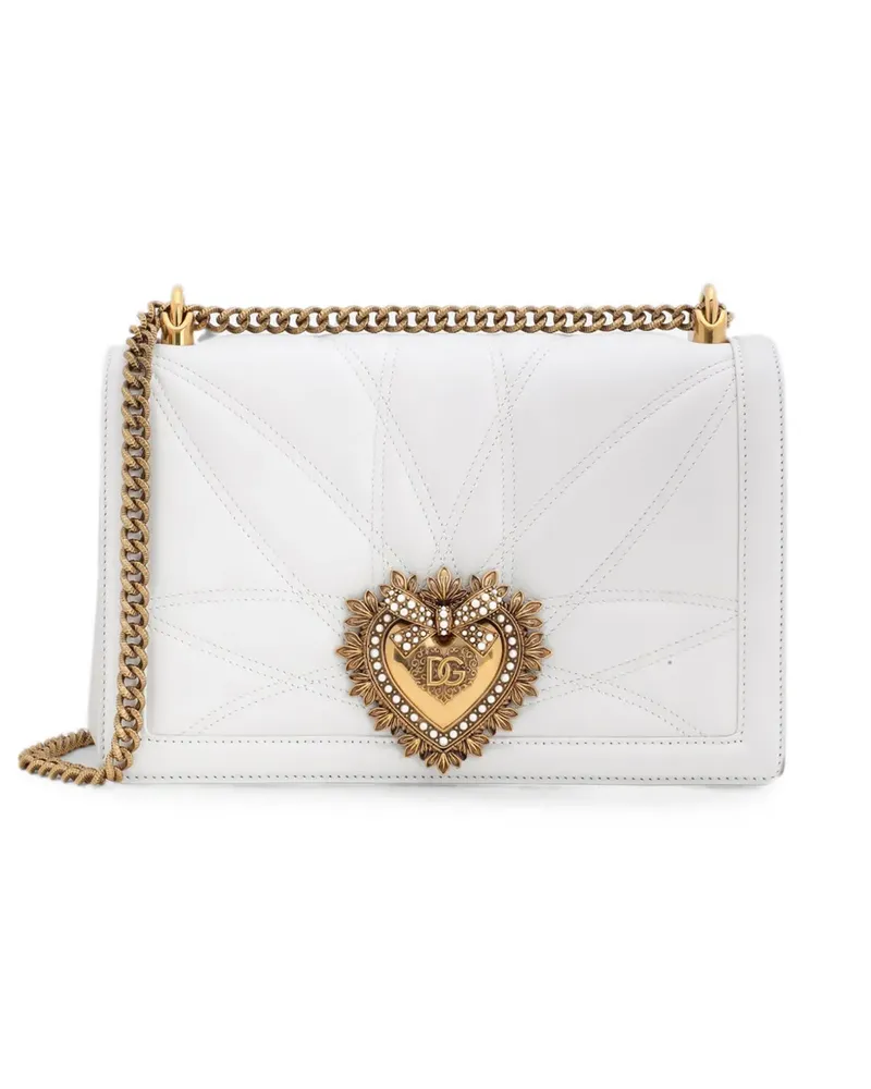 Dolce & Gabbana Große 'Devotion' Schultertasche - Weiß Weiß