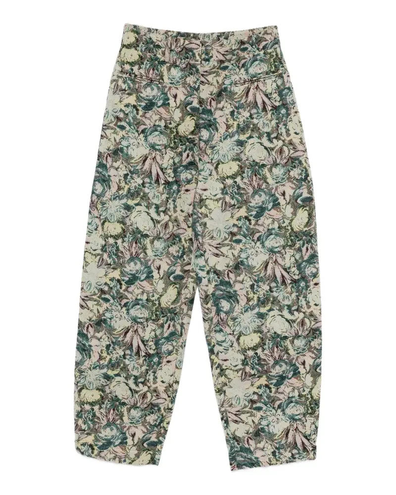 Ganni floral trousers - Nude Nude
