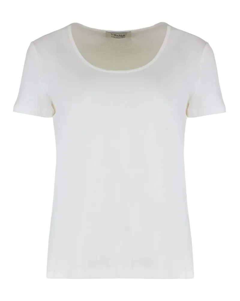 Max Mara T-Shirt mit rundem Ausschnitt - Nude Nude