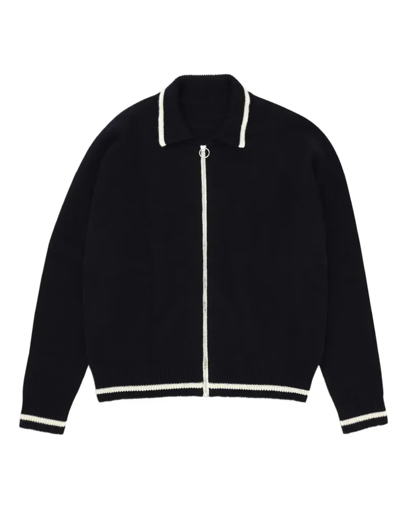 Fortela Crow zip-up sweater - Blau Blau