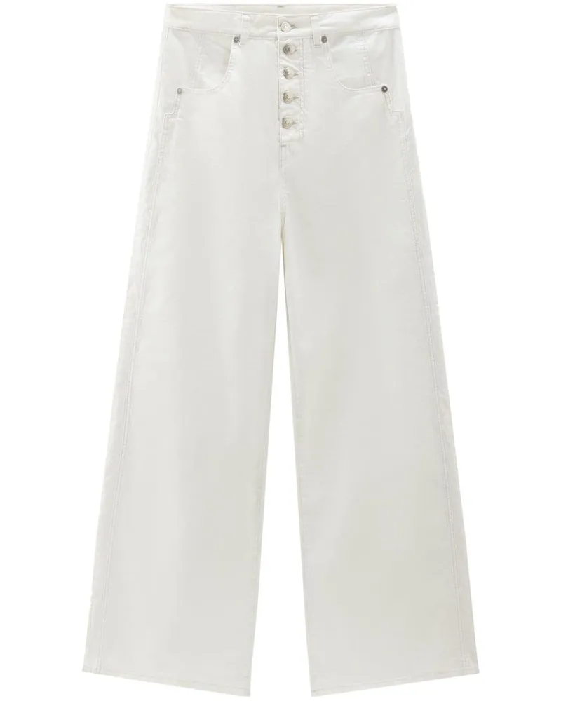 Woolrich Hose mit weitem Bein - Weiß Weiß