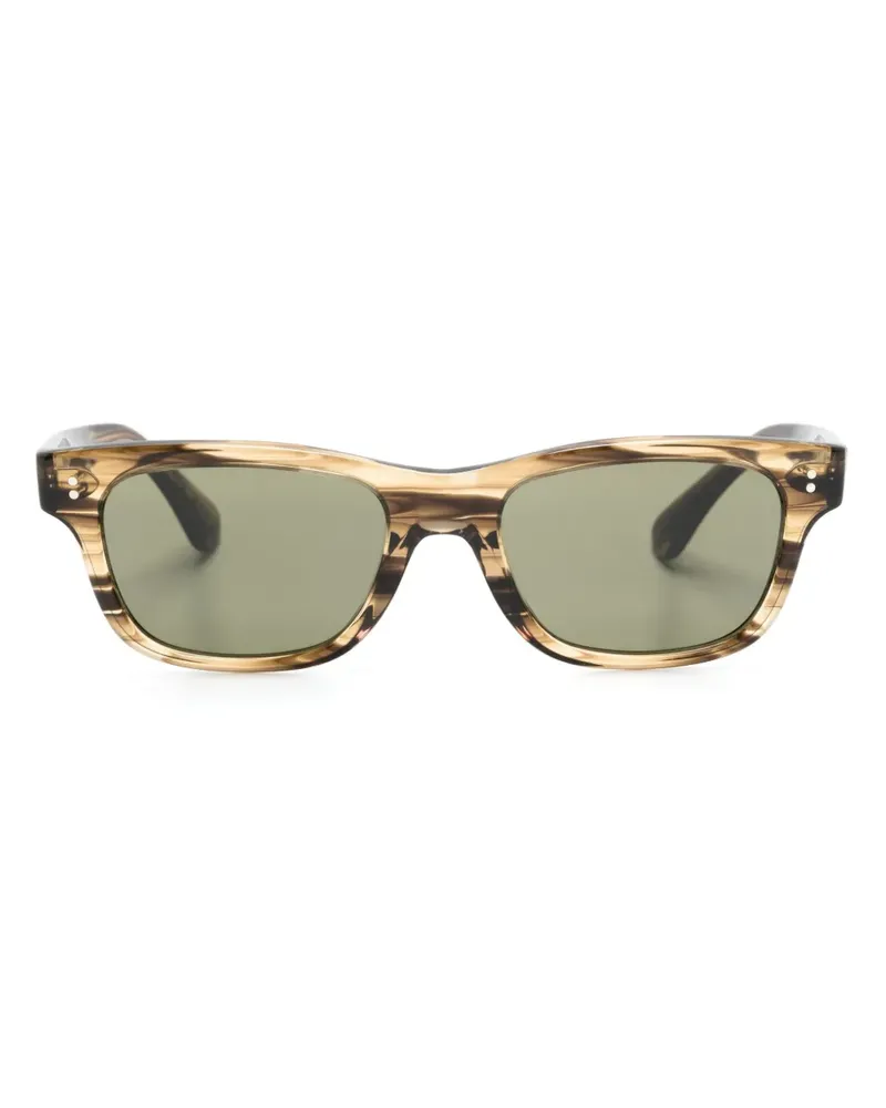 Oliver Peoples Eckige Rosson Sonnenbrille - Braun Braun