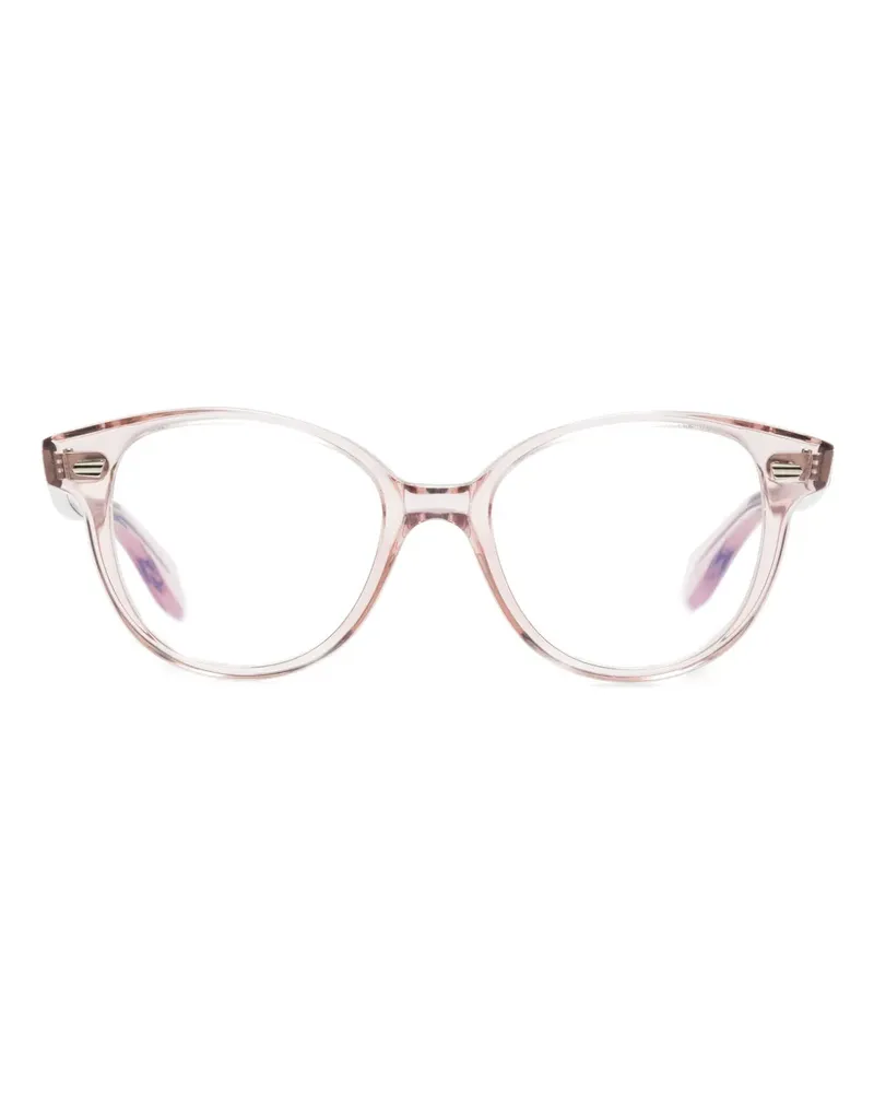 Cutler and Gross Runde Brille mit semi-transparentem Gestell - Rosa Rosa