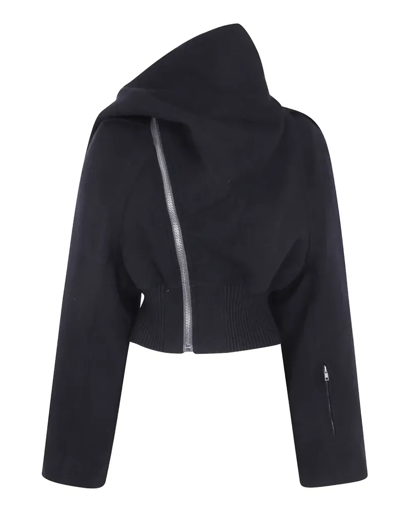 Rick Owens Jacke mit asymmetrischem Reißverschluss - Schwarz Schwarz
